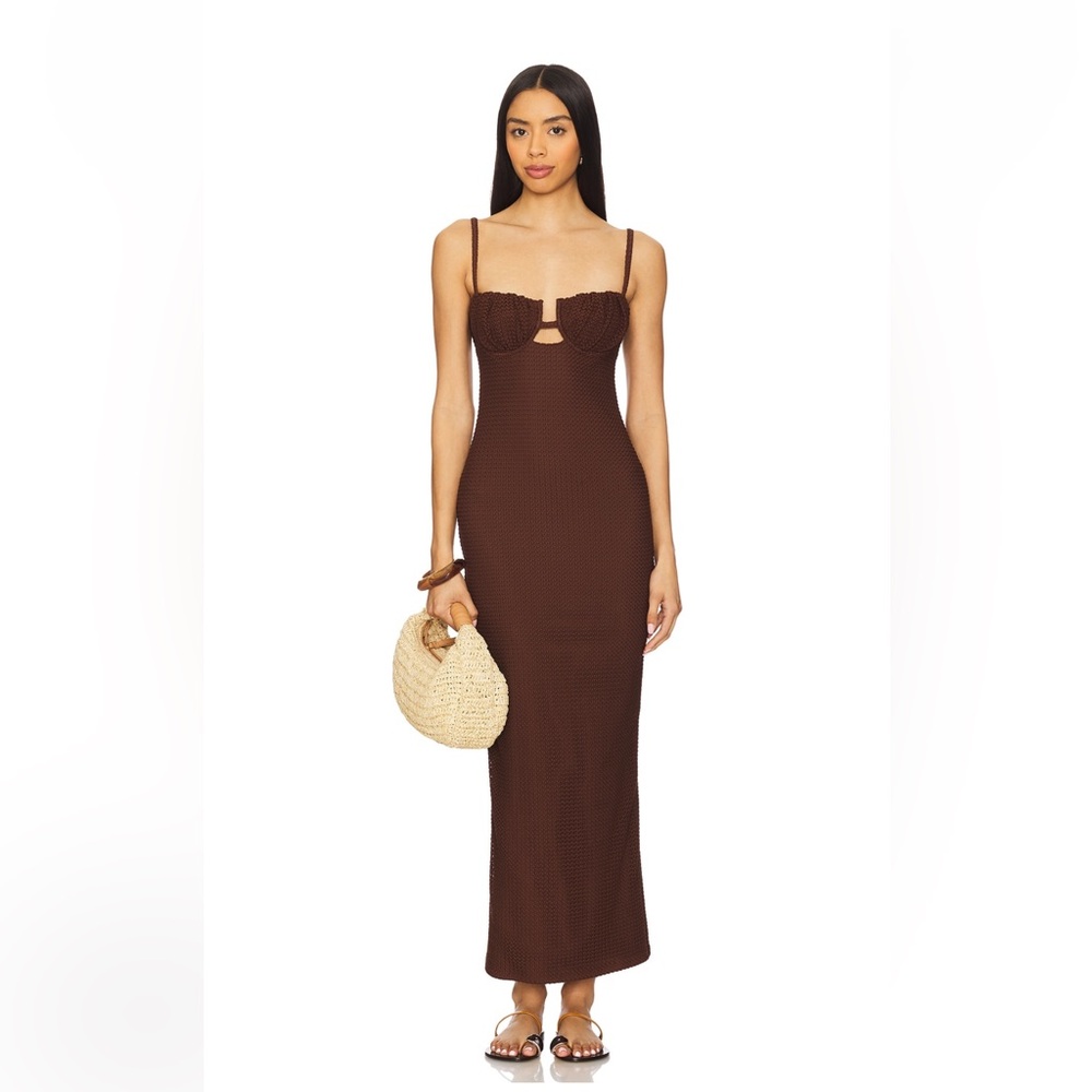 Montce Chocolate Brown Maxi Dress